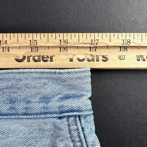 Madewell Jeans Women's 33x31* Super Wide Leg High Rise Light Blue Denim Tag 30 - Picture 16 of 16